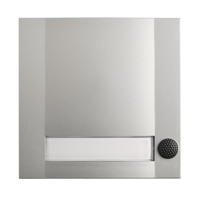 GRO AP Kontaktplatte               51113    Domolux SIM/SW 1fach silber matt/sch