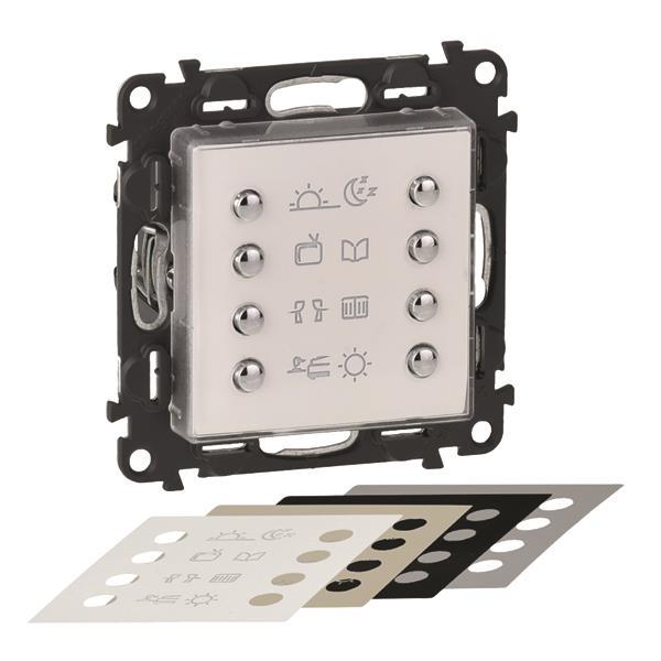 Legrand 752199 myHome Szenariotaster     8-fach Valena Life ultraweiß