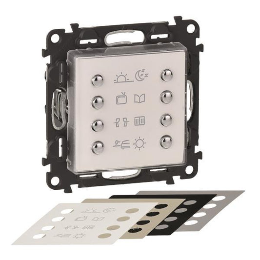 Legrand 752199 myHome Szenariotaster     8-fach Valena Life ultraweiß