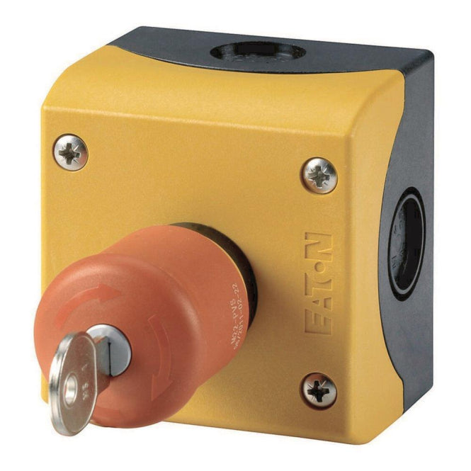 EATON M22-PVS/KC11/IY NOT-        216523 HALT/AUS-Taste d38mm schlüssel.