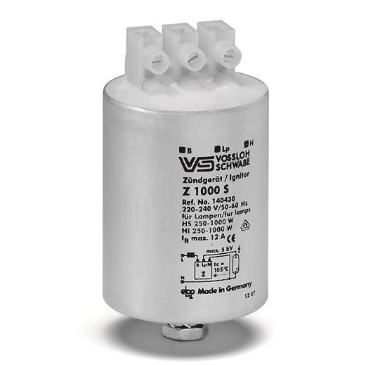 VOSS Elektr. Zündgerät Z 1000 S   140430     f. HS HI 250-1000W Gehäuse Alu