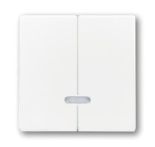 BJ solo Dimmer-Abdeckung für     6545-84   Memory davos/ studioweiss mit Glimmla