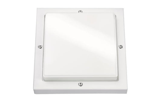 SGL LED-Wandleuchte Bassi weiss   611188 10W 580lm 3K IK10 IP65 m.Dae 240x240mm