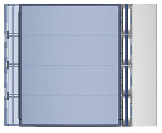 BTicino 352041 Frontblende Ruftasten-    modul SFERA 4RT Allmetal