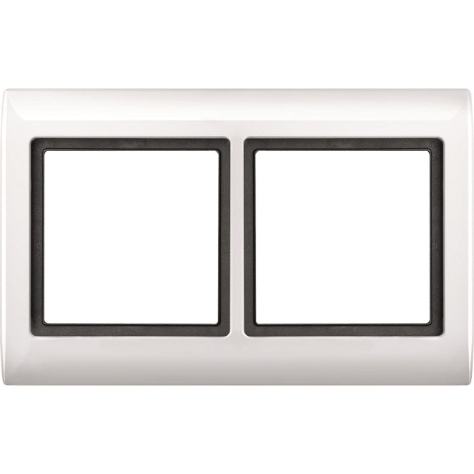 Merten AQUADESIGN-Rahmen 2fach    400219 polarweiß