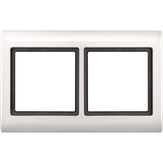 Merten AQUADESIGN-Rahmen 2fach    400219 polarweiß