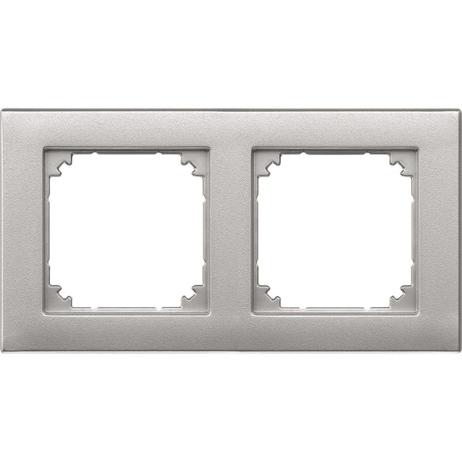 Merten M-PLAN-Rahmen 2fach        486260 aluminium