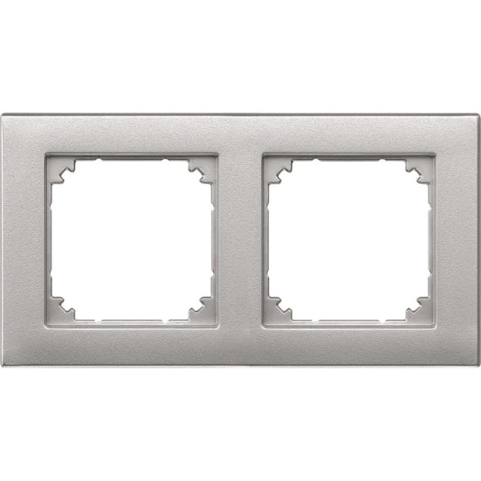 Merten M-PLAN-Rahmen 2fach        486260 aluminium