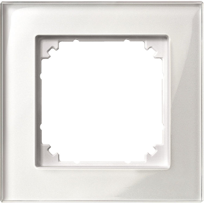 Merten M-PLAN-Echtglasrahmen 1f   489119 Brillantweiß