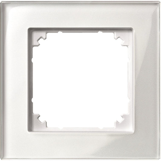 Merten M-PLAN-Echtglasrahmen 1f   489119 Brillantweiß