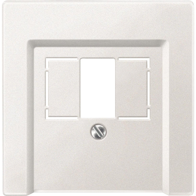 Merten Zentralplatte f.TAE/Audio/ 297919 USB polarweiß System M