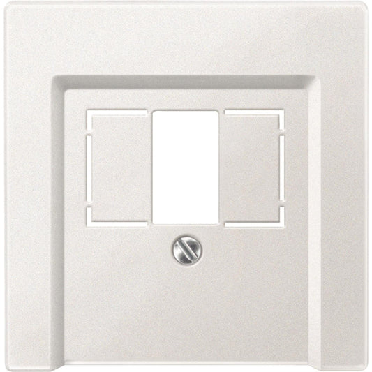 Merten Zentralplatte f.TAE/Audio/ 297919 USB polarweiß System M