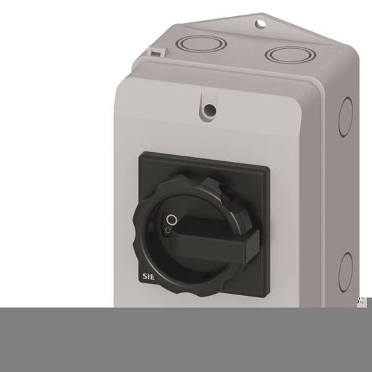 Siemens 3LD21641GP51 Hauptschalter 3p    25A 400V 9,5kW 1S+1Ö 1N-Klemme Isogeka.