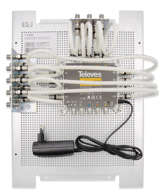 Televes Montageplatte         MP-MS58NCQ        m.NEVO Multischalter 5in8 714463