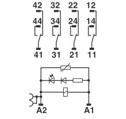 Phoenix 2903304  RIF-2-RPT-LV-230AC/4X21 Relaismodul 4We 31mm