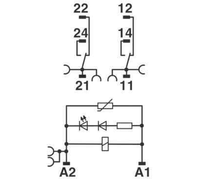 Phoenix 2903331  RIF-1-RPT-LV-230AC/2X21 Relaismodul 2We 16mm