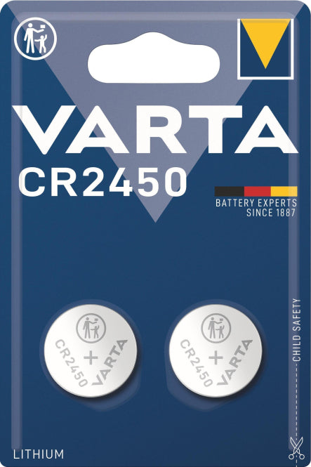 VARTA Electroniczelle       06450101402  CR2450 2er Blister 3V 560mAh