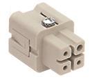ILME Buchseneinsatz Gr.21.21     CKSF 03 3P+PE Silber Zugfederanschluss 10A 400V