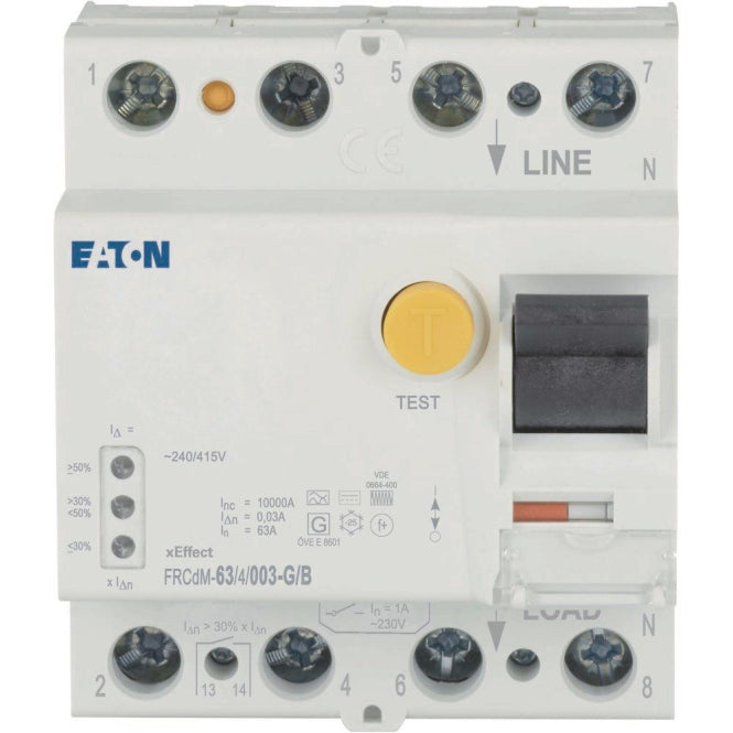 EATON FRCDM-63/4/003-G/B digit.   167894 Allstrom FI-Schalter 63A 4p 30mA Typ B
