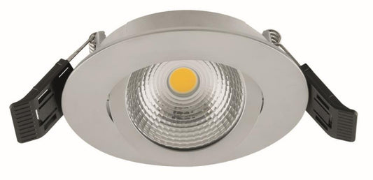EVN Einbaustrahler Compacto  ESW44N61502 6W 683lm 3000K IP44 dim schwenk DA68 alu