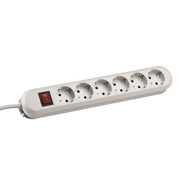 Bachmann Tischsteckdose 6-fach  381.252K geschraubt 5m 2pol