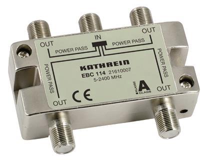 KATH F-Verteiler 4fach           EBC 114     für Einkabel-Systeme