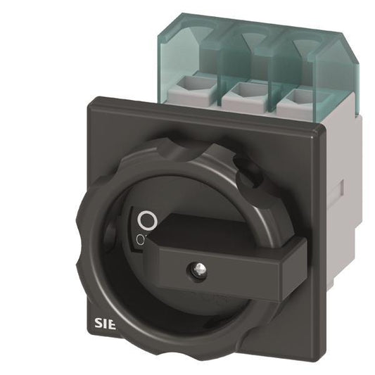 Siemens 3LD21030TK51 Hauptschalter 3p    25A 400V 9,5kW Frontbef. 4lochbef.