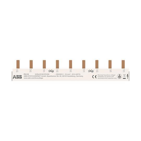 ABB 3-PHASENSCHIENE 15 9 Mod.GH    PS3/9    L203 0507 R0002 f.Compact u.Connect