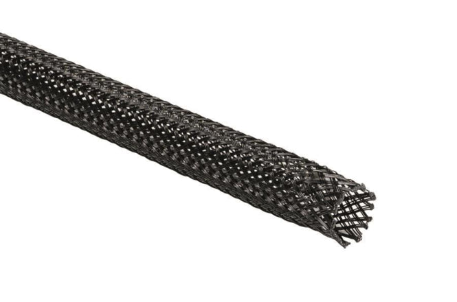 Hellermann HEGPX40-PET-BK 50m Polyester  Geflechtschlauch schwarz 170-00400