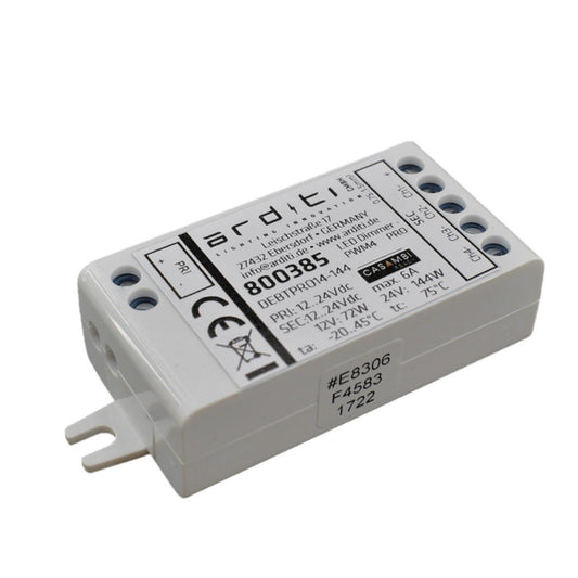 Casambi Dimmer PWM4 PRO 4-Kanal   800385  Empfänger RGBW 12V 72W /24V 144W IP20