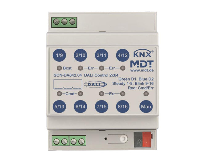 MDT DALI Control 2x64 Gateway 4TE REG    SCN-DA642.04