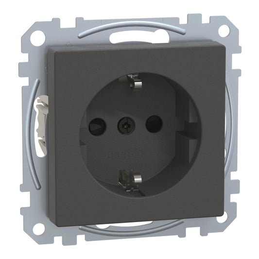 Merten SCHUKO-Steckdose BRS MEG2300-0414 StK anthrazit System M