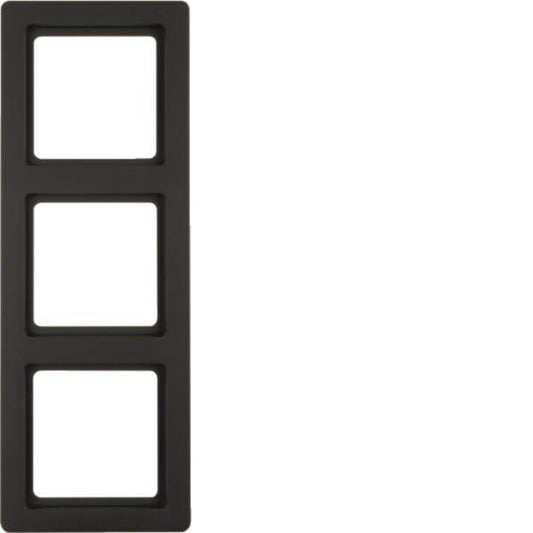 Berker Rahmen Q.1 3-fach        10136086 samt  anthrazit,
