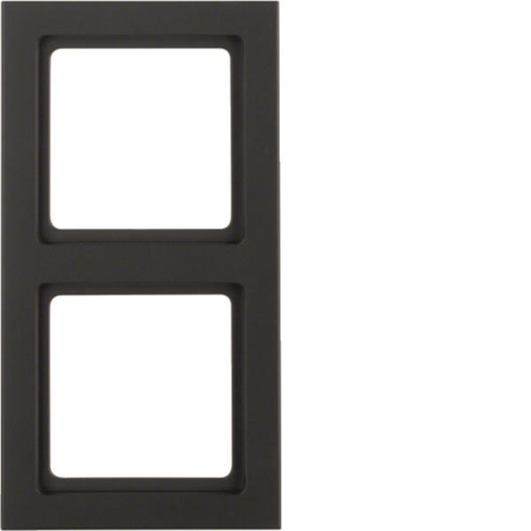 Berker Rahmen Q.3  2-fach       10126096 samt  anthrazit,