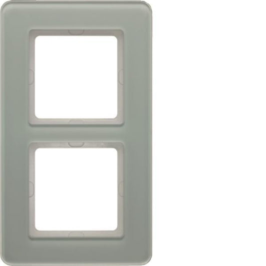 Berker Q.7 Rahmen 2fach         10126079       Glas polarweiß