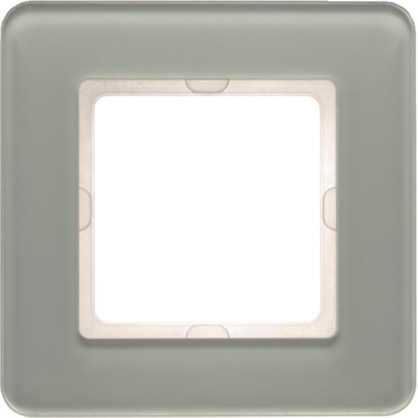 Berker Q.7 Rahmen 1fach         10116079       Glas polarweiß