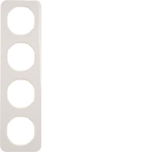 Berker Rahmen R.1 4fach         10142189       polarweiß glänzend