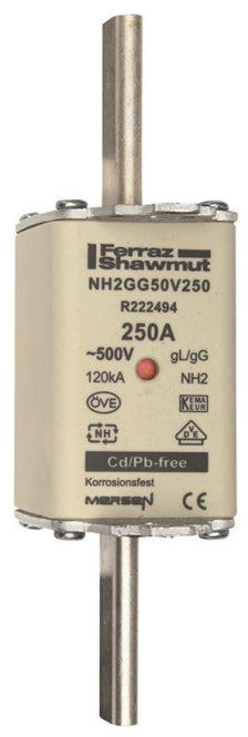 Mersen 1B275.000000 NH2 250A gG 500V     NH-Sicherung sfü spannungsführend