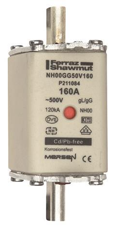 Mersen 1B769.000000 NH00 160A gG 500V    NH-Sicherung sfü spannungsführend