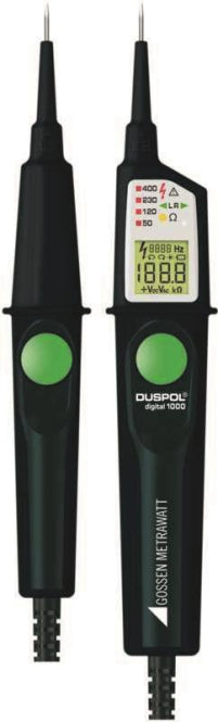 Gossen TRUE RMS      DUSPOL digital 1000 Spannungsprüfer mit Widerstand     M611F
