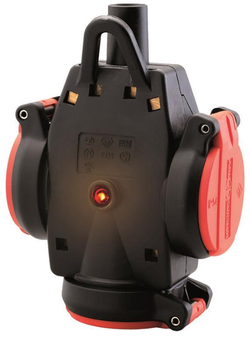 ABL ULTRA Dreifach-SCHUKO-    1173543       Kupplung ULTRA  rot/schwarz