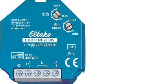 Eltako EUD61NP-230V Univ.-Dimmschalter   (V) o.N Power MOSFET 400w R+L+C 61100830