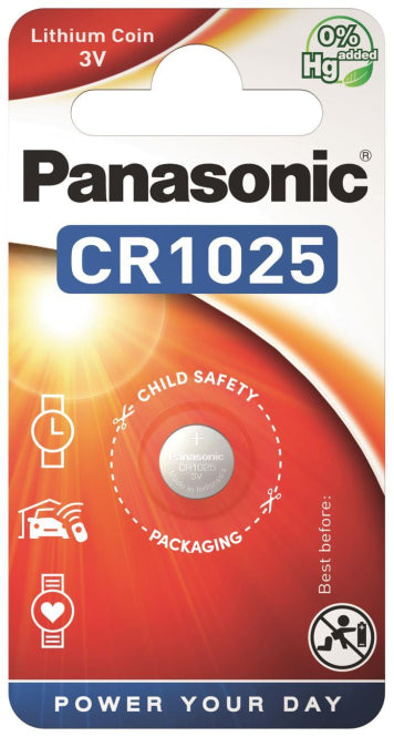 Panasonic Lithium Power     CR1025EL/1B  Knopfzellen Lithium *Blister a 1 Stück*