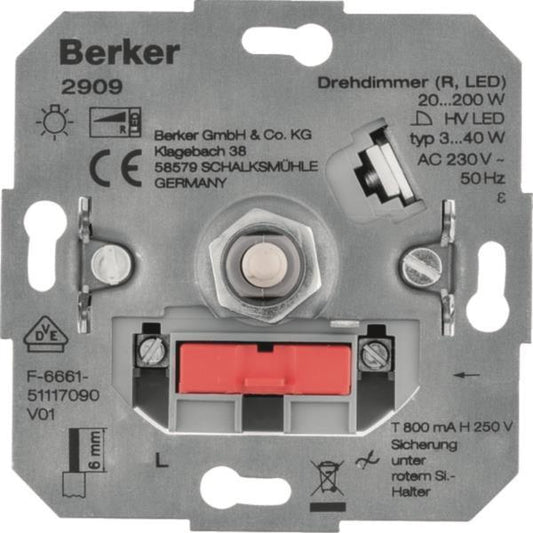 Berker Drehdimmer (R LED)           2909 Lichtsteuerung