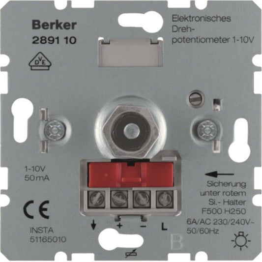 BER UP Elektronisches Drehpoten-  289110    tiometer 1-10V mit Softrastung