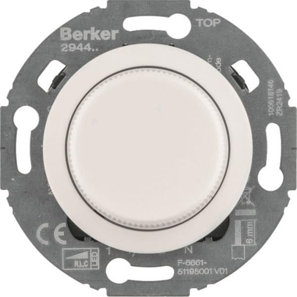 Berker Uni-Drehd.Z.-st.(LED)      294410 1930/Glas pw.