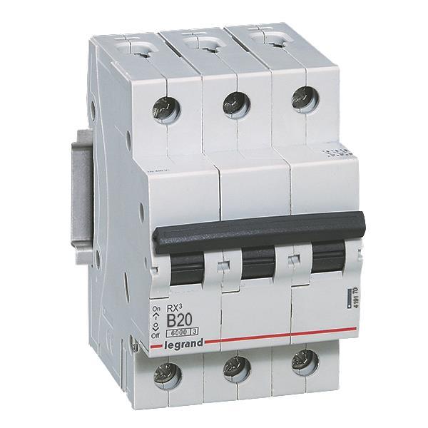 Legrand 419170 RX3 LS-Schalter B 20A     3-polig 6kA 400VAC 3TE