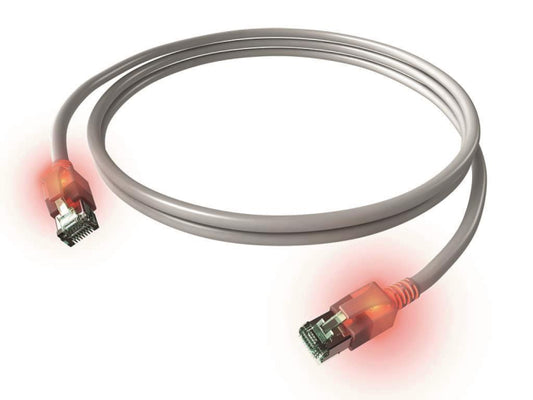 EasyLan DualBoot LED       CS1OAADAD0100 Patchkabel Kat6A grau Länge 10m