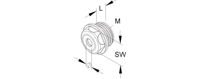 Kleinhuis Dichtungsnippel M20     485M20 D8-12mm PE RAL7035 lichtgrau