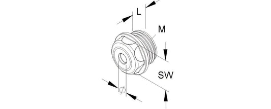 Kleinhuis Dichtungsnippel M20     485M20 D8-12mm PE RAL7035 lichtgrau